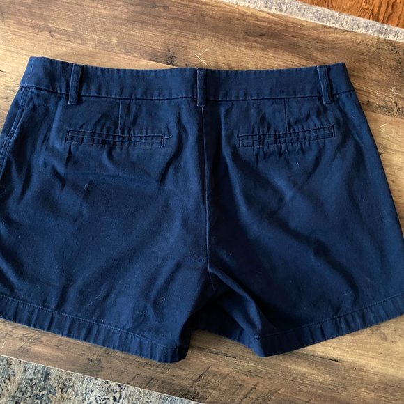J Crew Factory Chino Shorts - 5" inseam, Navy, size 10 - Picture 2 of 2